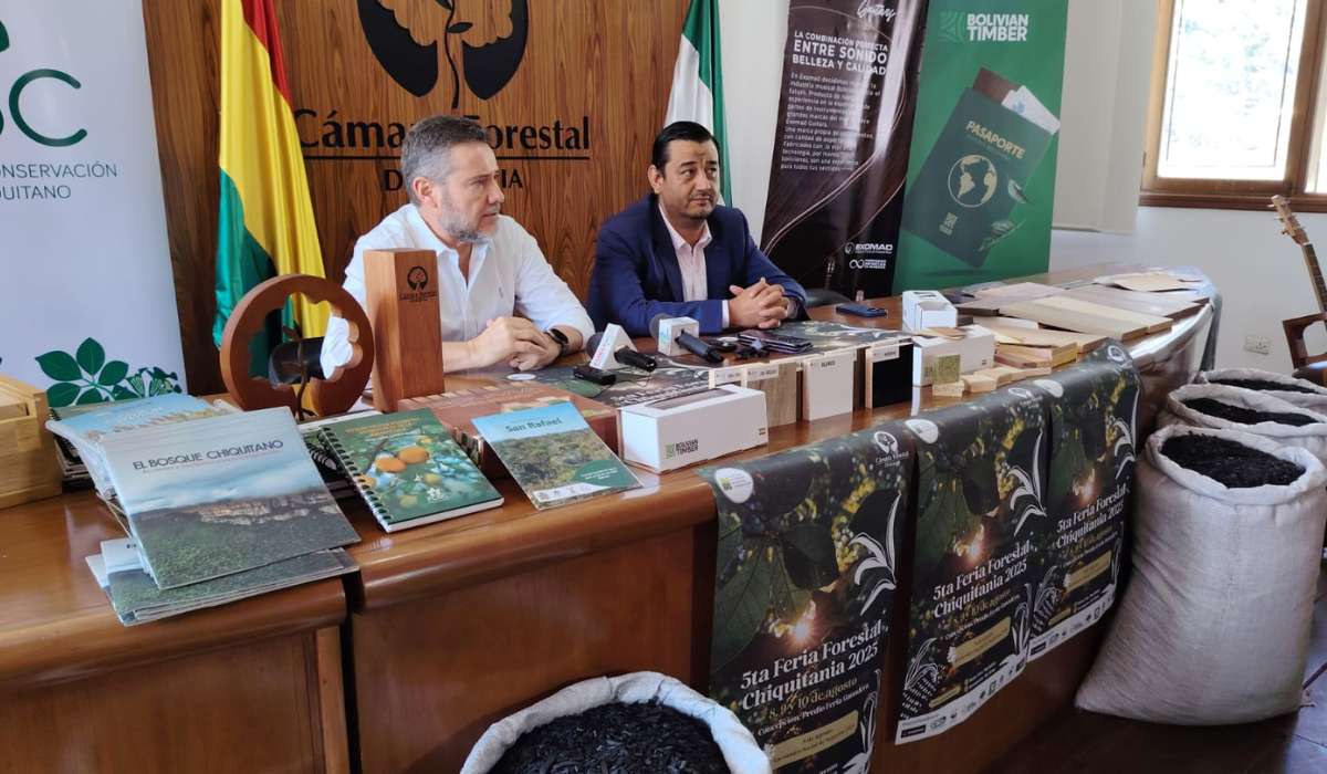 Industria, comunidades, negocios forestales y cultura se reúnen en la Feria Forestal “Chiquitanía 2025”