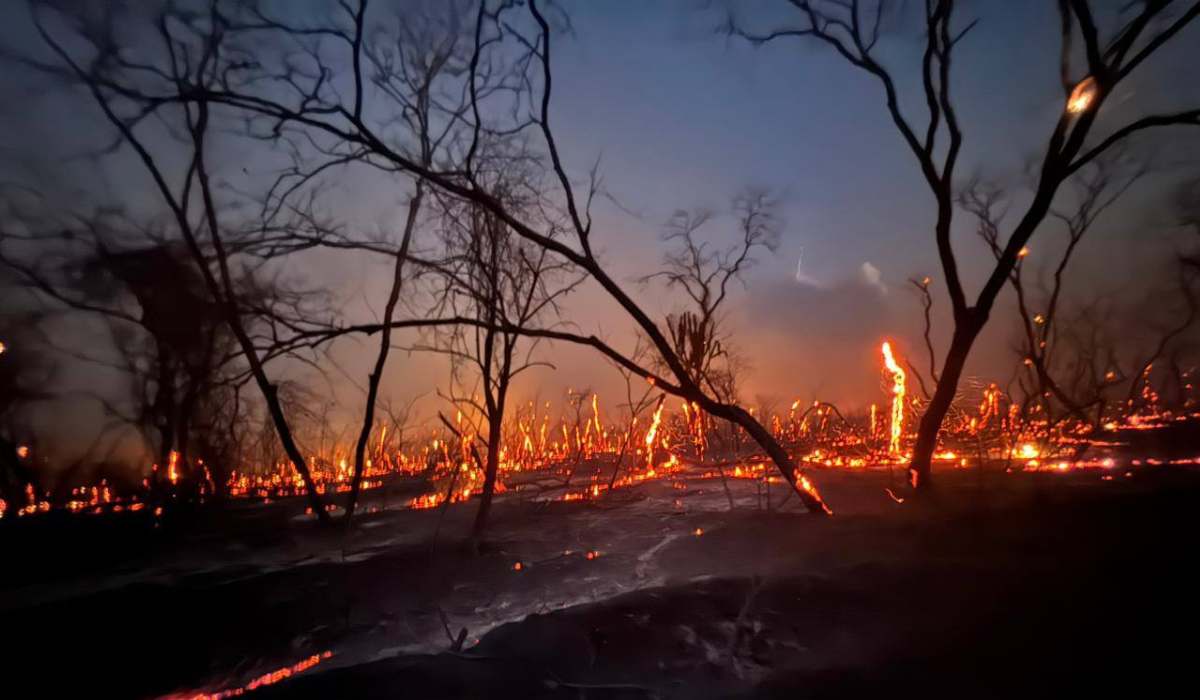 El fuego se reactiva en Ñembi Guasu y es crítica la falta de combustible