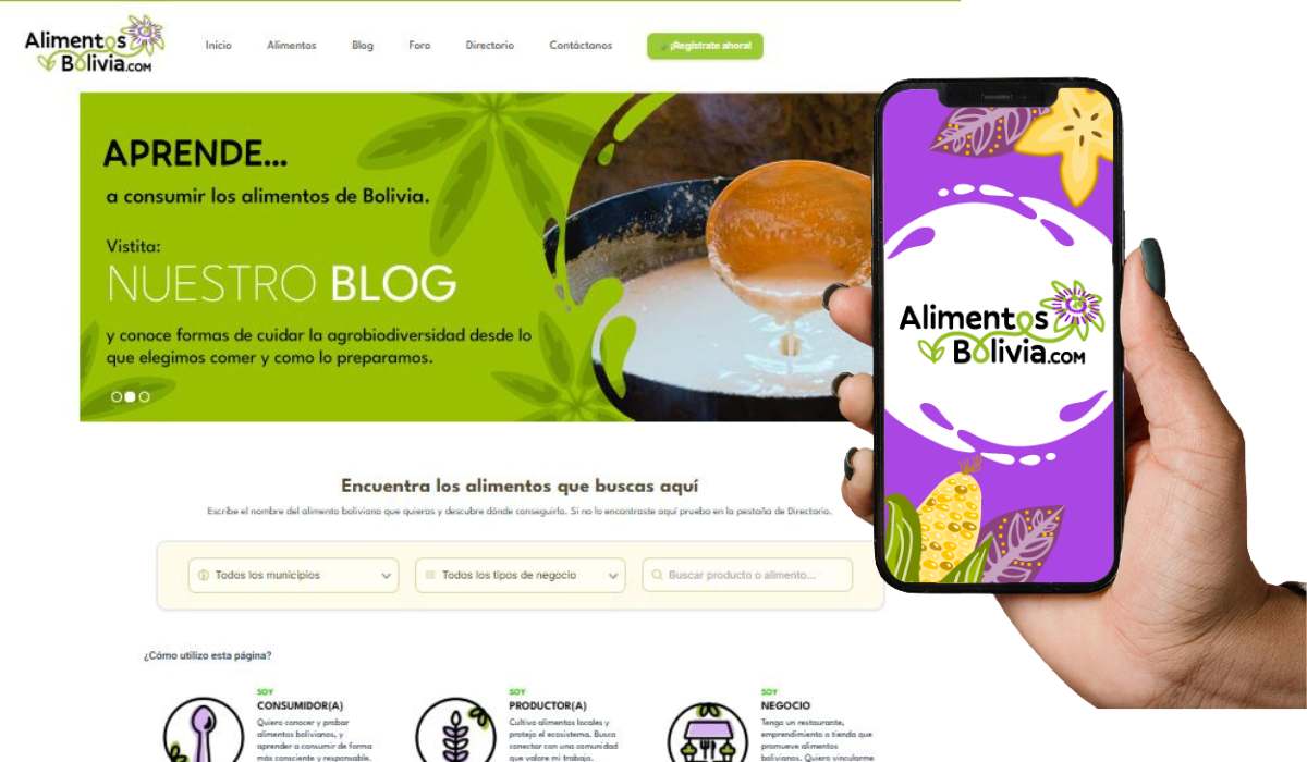Nace Alimentos Bolivia, una plataforma para fortalecer el sistema alimentario