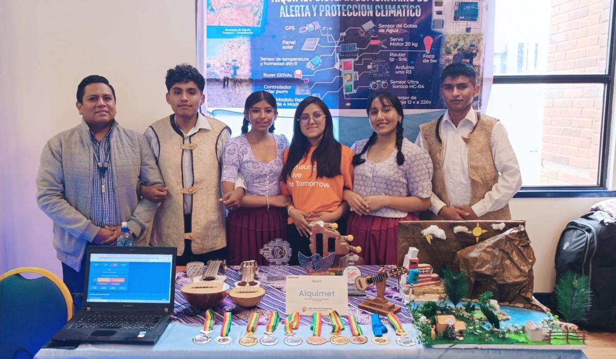 Aiquimet gana Solve for Tomorrow 2025, su proyecto anticipa riesgos climáticos en comunidades de Aiquile