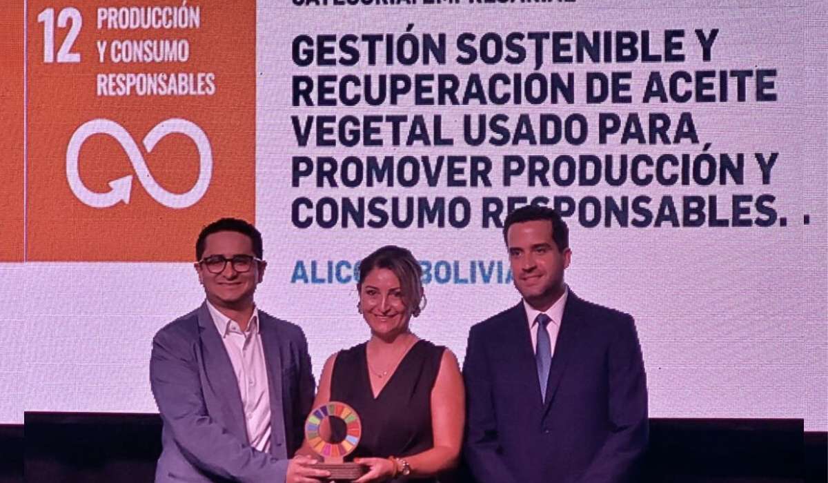 Alicorp recibe Reconocimiento ODS por su programa de recuperación de aceite usado