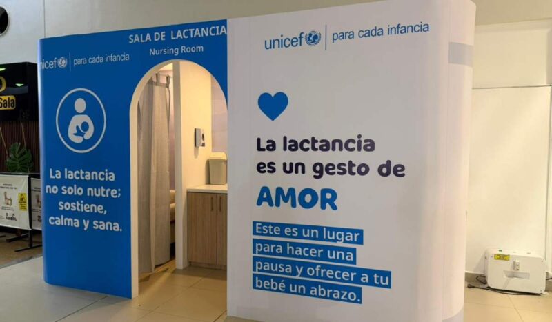 Habilitan sala de lactancia materna en el Aeropuerto Internacional de Viru Viru